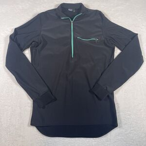 Patagonia Black Sweatshirt with Teal Zipper